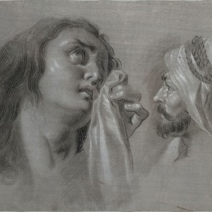 Studies for Mary Magdalen and Head of an Arab, -  