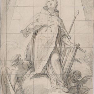 Saint Lawrence in glory -  